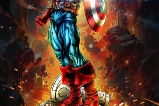 Wicked captain america sculpture @top3dhub