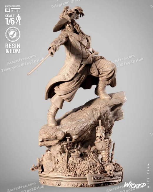 Wicked hector barbossa sculpture