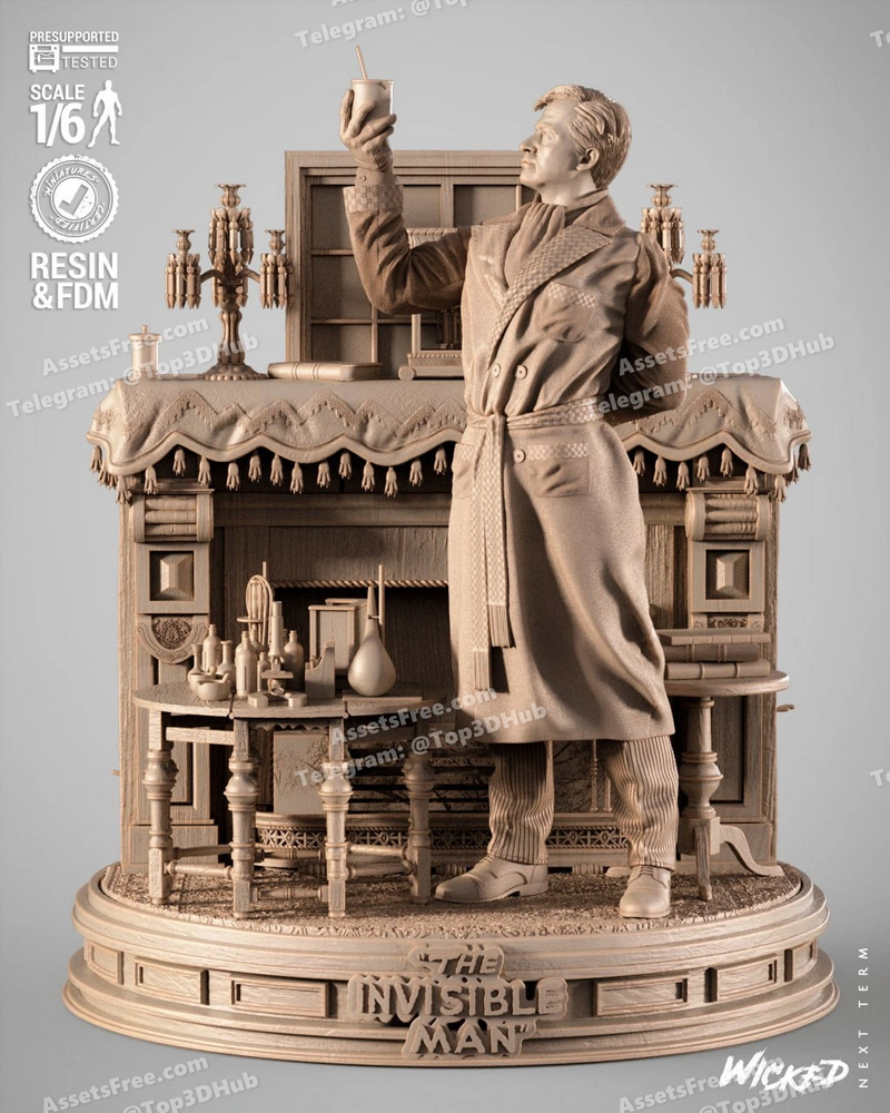 Wicked invisible man sculpture