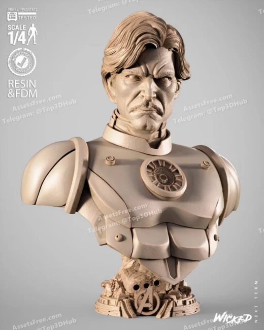 Wicked iron man bust 1