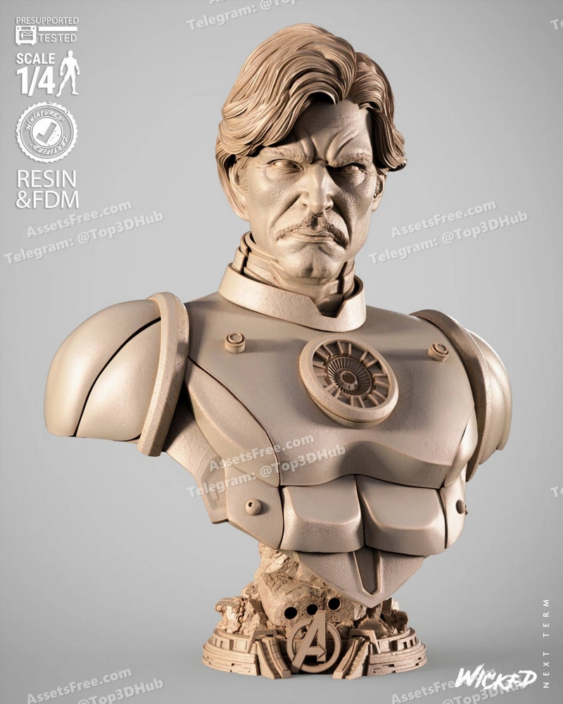 Wicked iron man bust 1