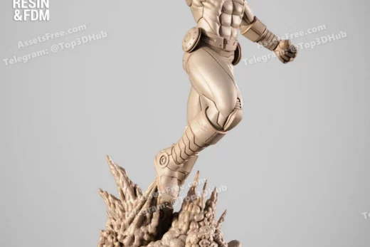 Wicked iron man sculpture