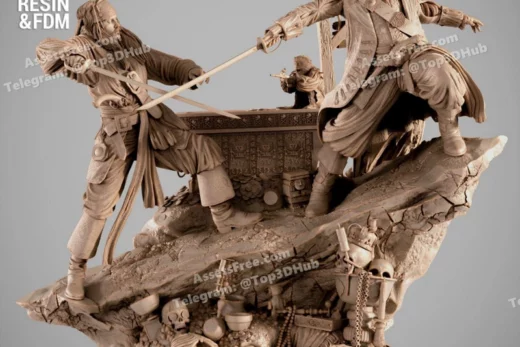 Wicked pirates of the caribean diorama