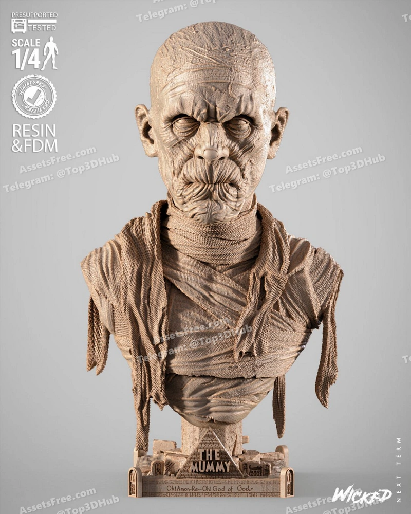 Wicked the mummy portrait bust