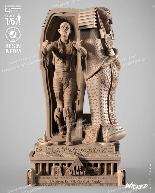 Wicked the mummy sculpture