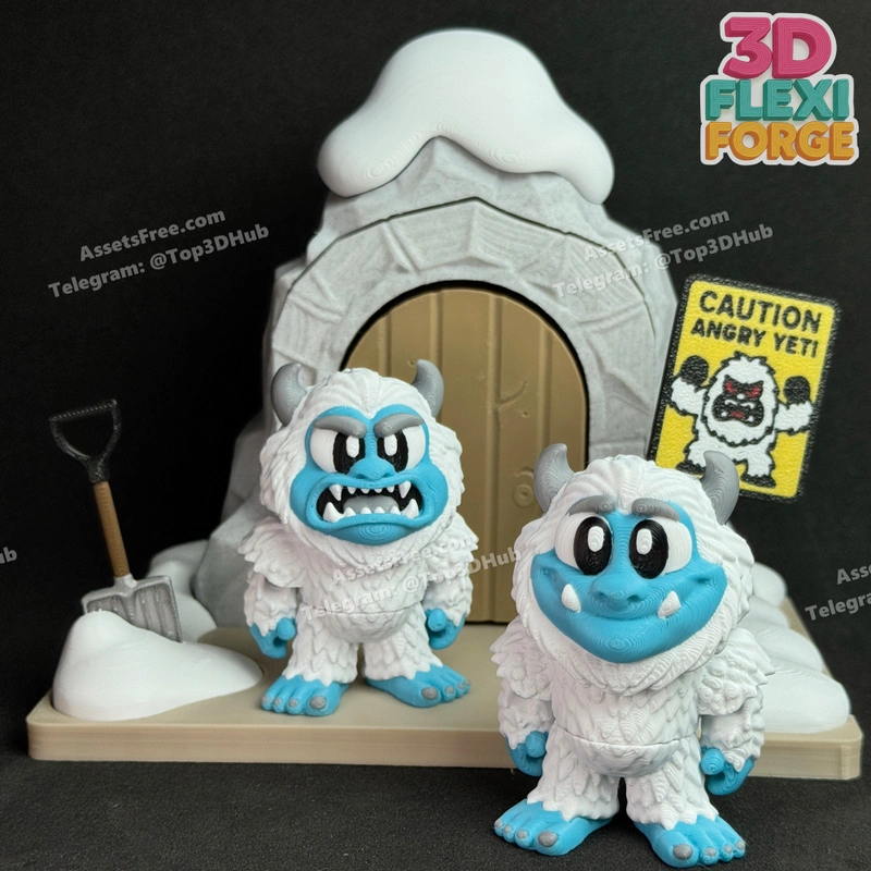 Yeti_3D_Flexi_Forge – STL 3D Print Model | AssetsFree.com Yeti 3d flexi forge