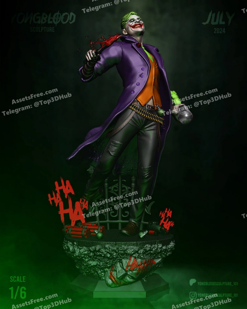 Yongblood sclupture the joker