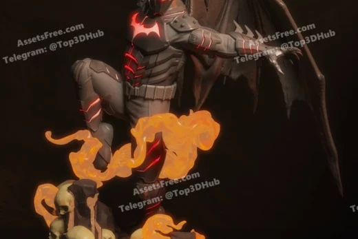 Yongblood sculpture hellbat dc comics