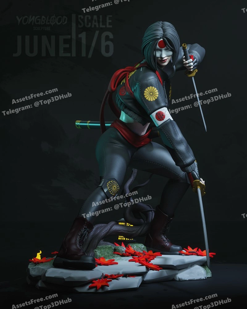 Yongblood sculpture katana dc comics