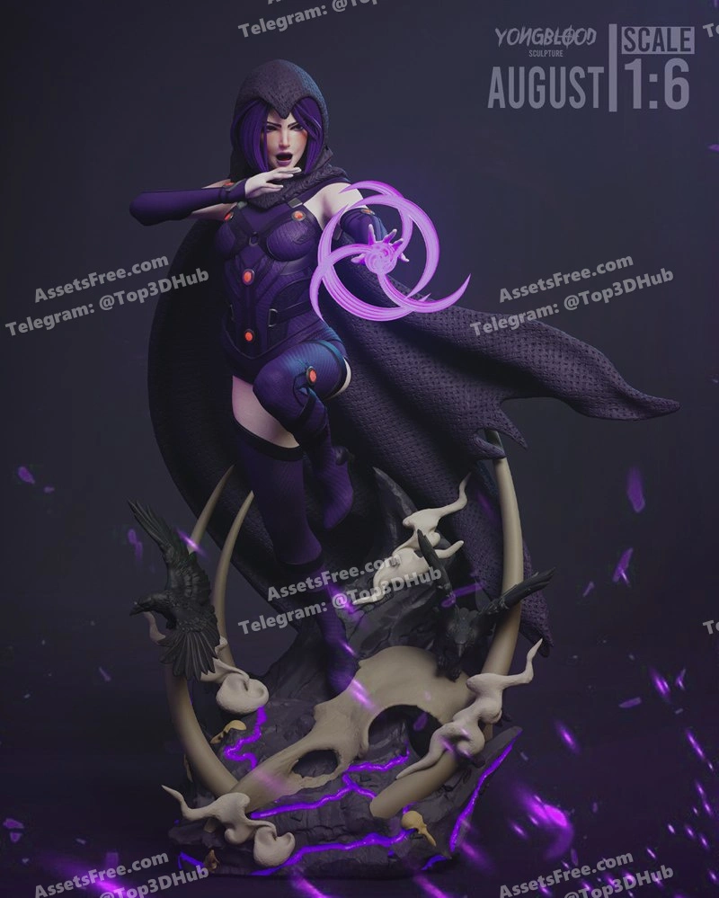 Yongblood sculpture raven dc comics