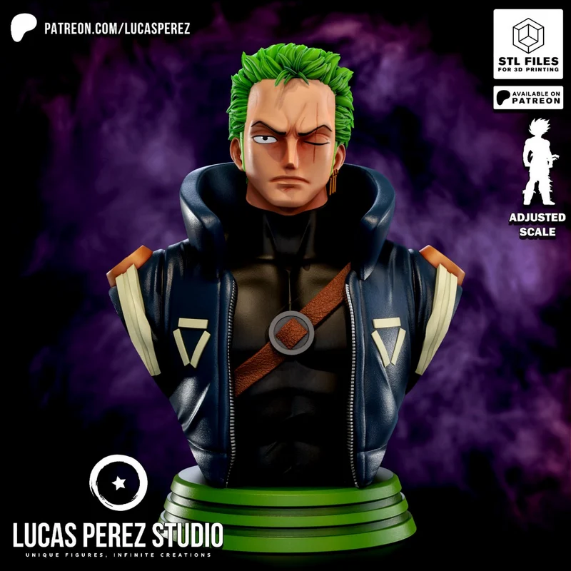 ZORO_BUST_STL – STL 3D Print Model | AssetsFree.com Zoro bust stl