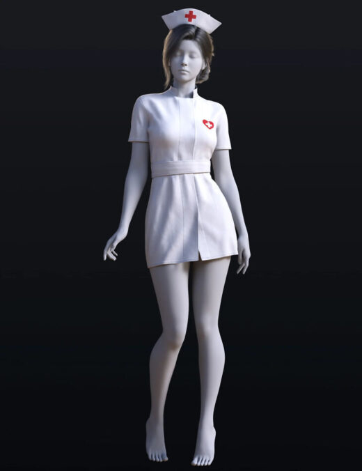 Dforce bs nurse uniform outfit for genesis 9