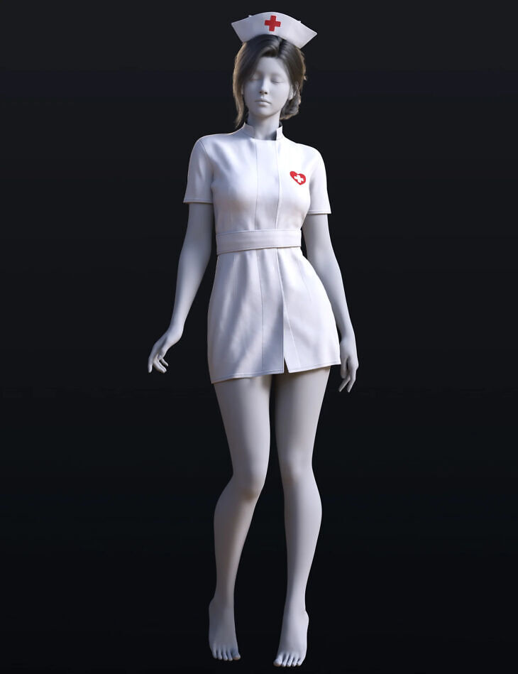 Dforce bs nurse uniform outfit for genesis 9