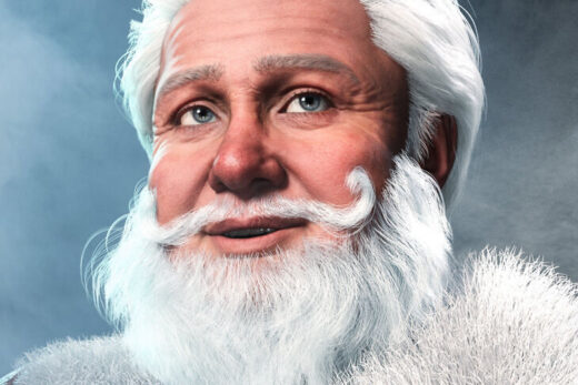 Dforce fe strand based christmas beard for genesis 9