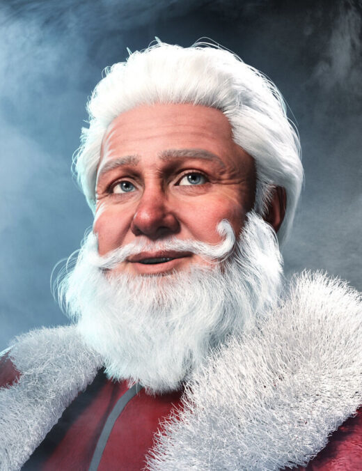 Dforce fe strand based christmas beard for genesis 9
