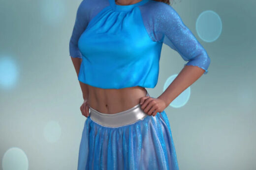 Dforce groove outfit for genesis 9 and 8 female