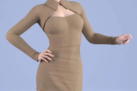 Dforce hnc24 bolero mini dress outfit for genesis 9
