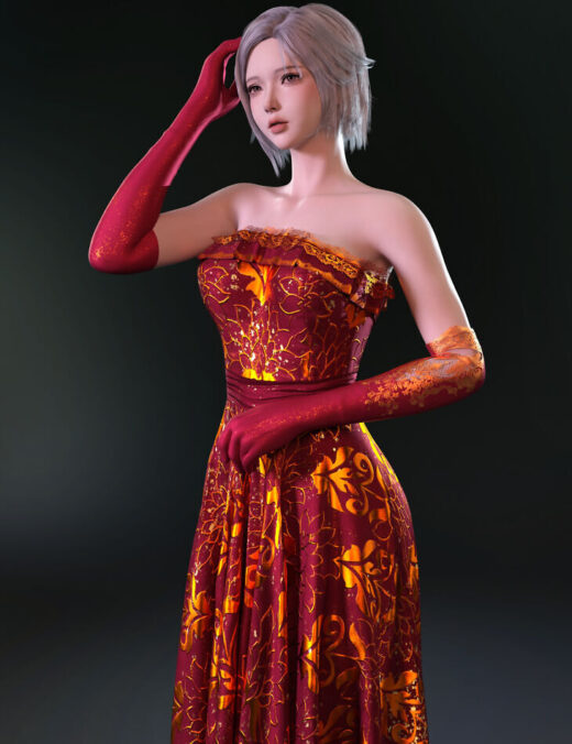 Dforce yk bra dress for genesis 9