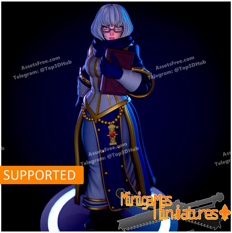 minigames miniatures 2025-08 Space nun librarian – STL 3D Print Model | AssetsFree.com Minigames miniatures 2025 08 space nun librarian