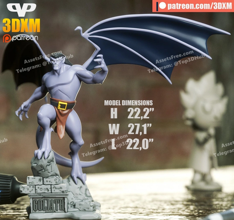 3DXM – Goliath – STL 3D Print Model | AssetsFree.com 3dxm goliath