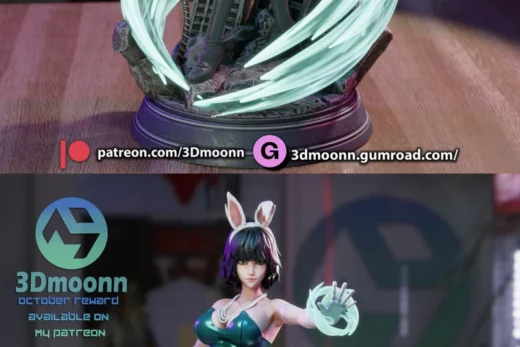 3dmoonn one punch man fubuki