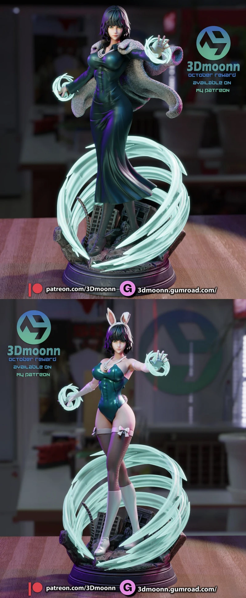 3dmoonn one punch man fubuki