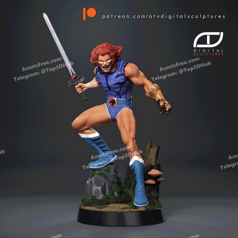 Atv digital sculptures lion o