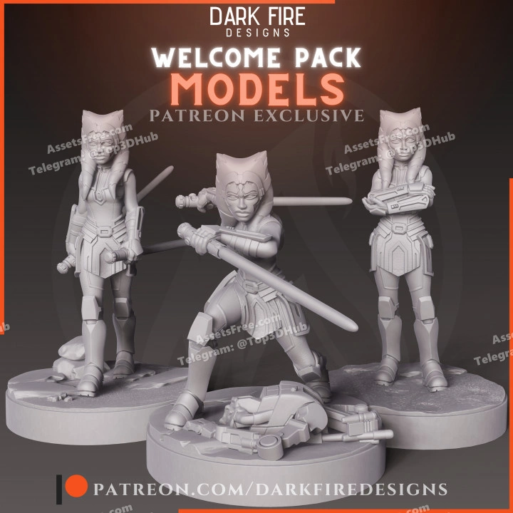 Ahsoka – DF001 – STL 3D Print Model | AssetsFree.com Ahsoka df001