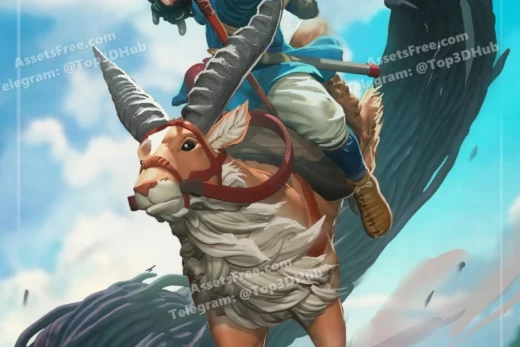 Ashitaka princess mononoke @stl for home