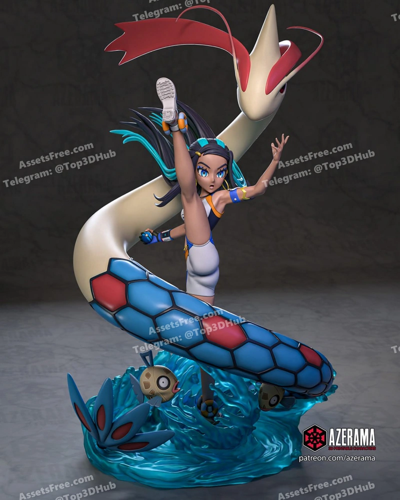 Azerama – Pokemon – Nessa – STL 3D Print Model | AssetsFree.com Azerama pokemon nessa