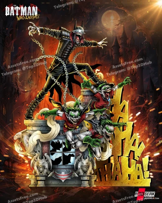 B3dserk batman who laughs sculpture
