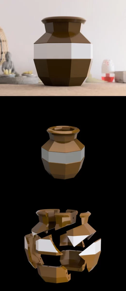 Breakable pot
