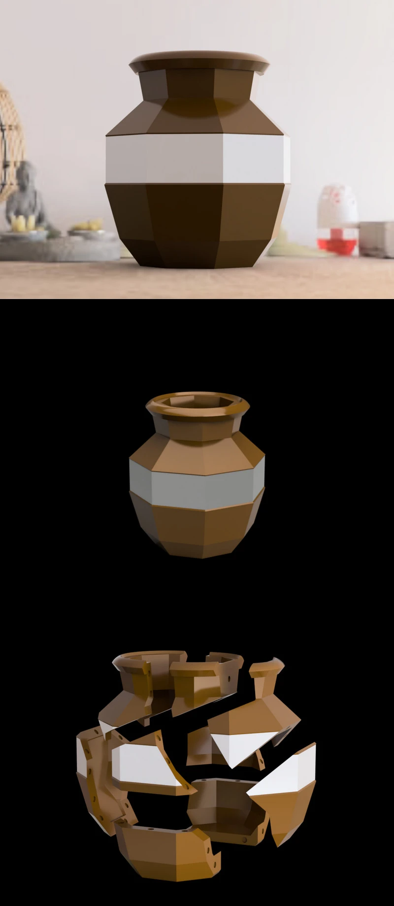 Breakable pot