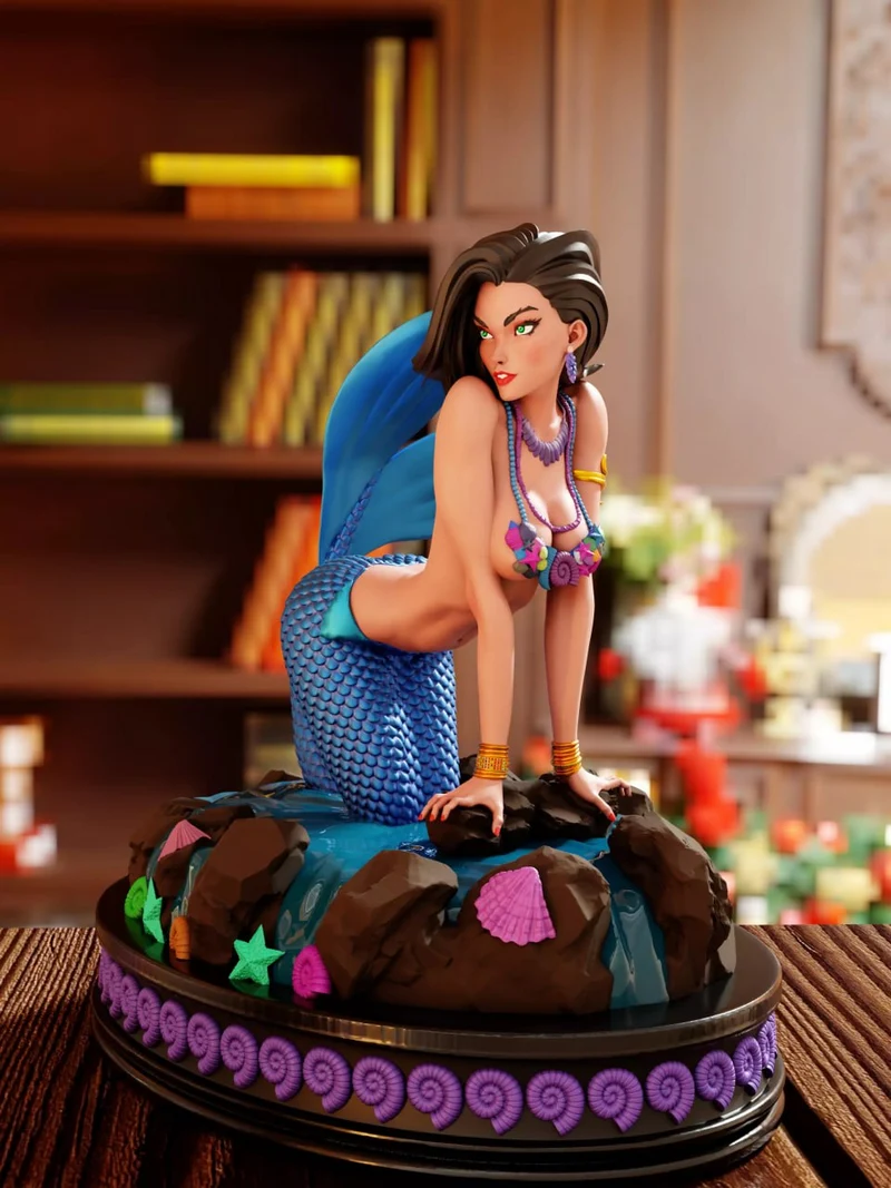 Brunoart3d fanart little mermaid ariel