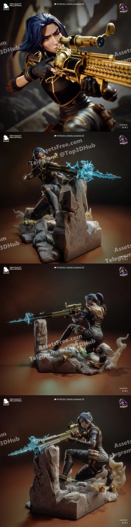 Bulkamancer sculpts caitlyn arcane