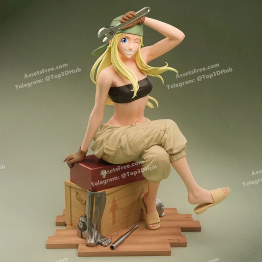 Ca 3d studioswinry rockbell fullmetal alchemist