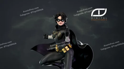 Cassandra cain batgirl blackcat sculptures 3d printing