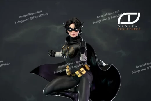 Cassandra cain batgirl blackcat sculptures 3d printing