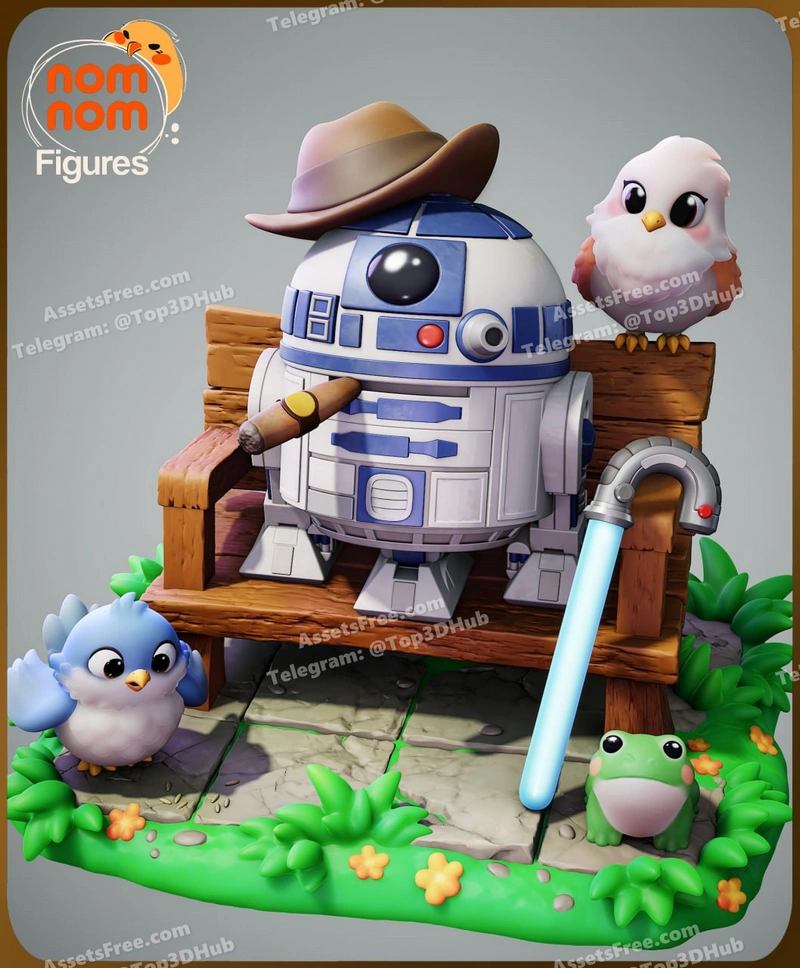 Chibi R2D2 – Star Wars – STL 3D Print Model | AssetsFree.com Chibi r2d2 star wars