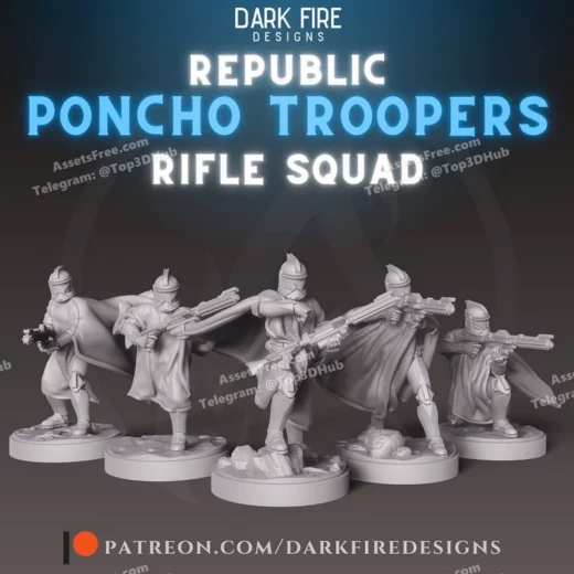 Clone trooper poncho rifle df057