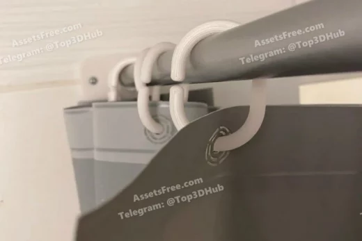 Crochet rideau douche