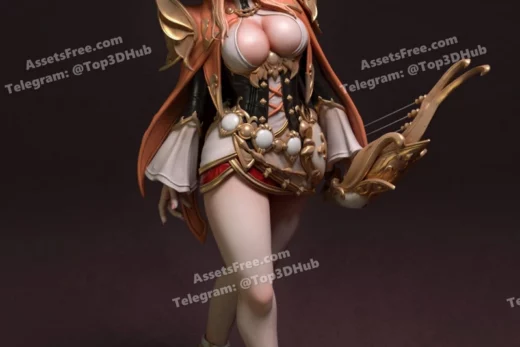 Custom miniatures bard(stl+blend)