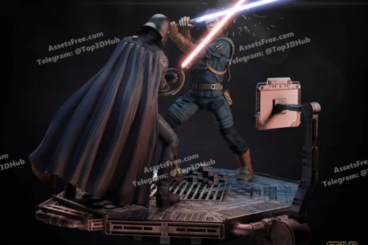 Diorama base cal kestis & second sister star wars 3d models 18 parts