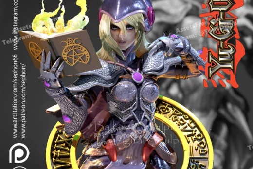 Dark magician girl bust by creative geek mb