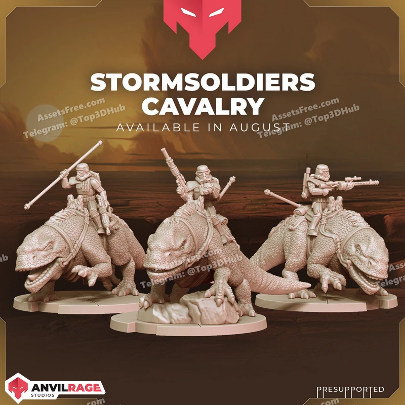 Dewback Riders – AR003 – STL 3D Print Model | AssetsFree.com Dewback riders ar003