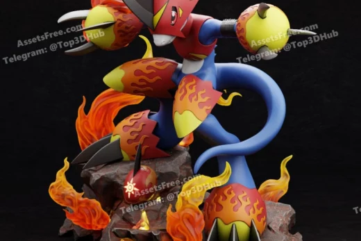 Digimon flamedramon merge project