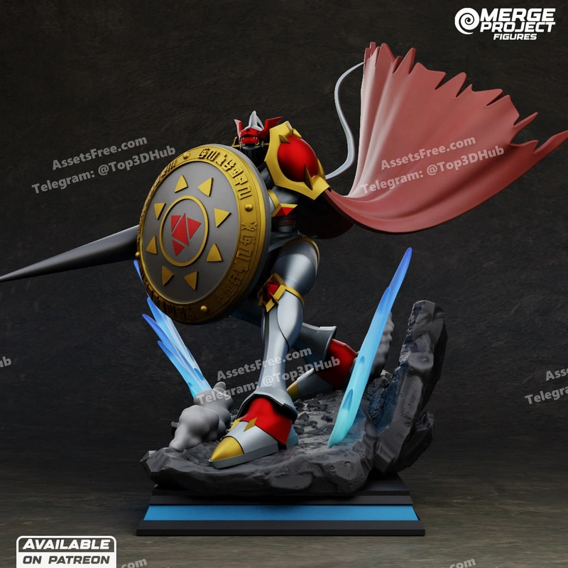 Digimon – Gallantmon – Merge Project – STL 3D Print Model | AssetsFree.com Digimon gallantmon merge project