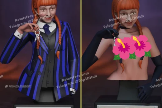 Double vertex agnes demille evie templeton wednesday bust figure