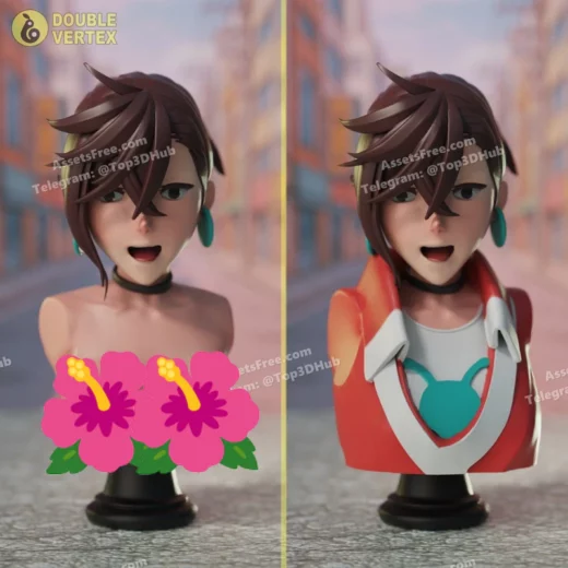 Double vertex ayase momo dandadan bust figur