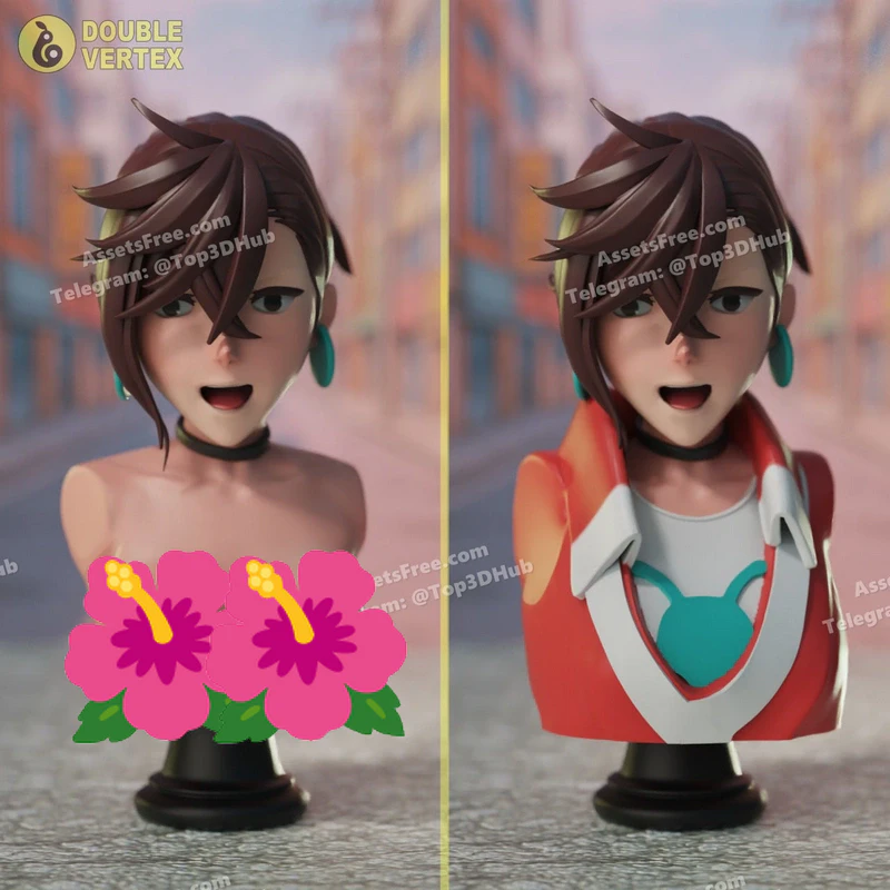 Double vertex ayase momo dandadan bust figur